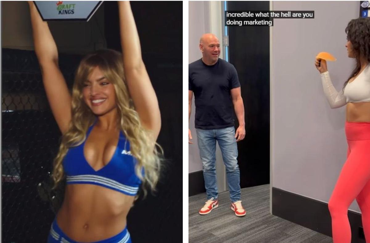 Speculații! Nina Drama, cel mai sexy reporter din UFC, ar fi „vinovată” pentru abandonul anului: Arman s-a retras înaintea luptei pentru centură
