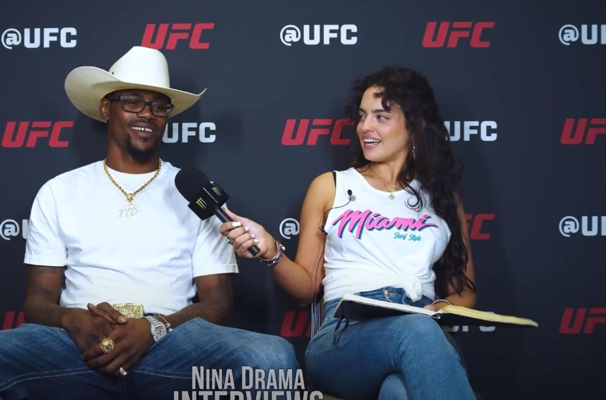 Speculații! Nina Drama, cel mai sexy reporter din UFC, ar fi „vinovată” pentru abandonul anului: Arman s-a retras înaintea luptei pentru centură