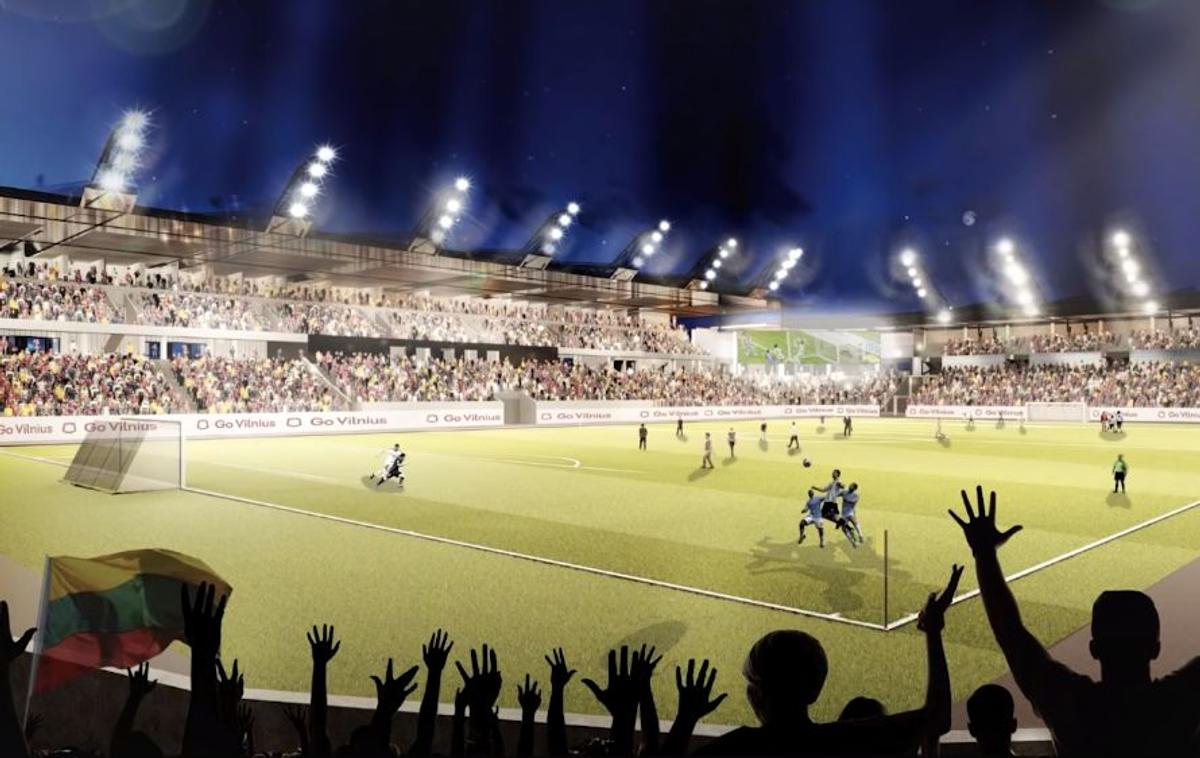 Stadionul național din Vilnius, Lituania, o ruină până în 2022! Imagini spectaculoase