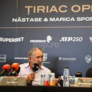 Ion Țiriac și Denis Shapovalov, la tragerea tabloului de la Țiraic Open 2024 / FOTO: Raed Krishan (GSP.ro)