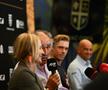 Ion Țiriac, Nadia Comăneci și Denis Shapovalov, la tragerea tabloului de la Țiraic Open 2024 / FOTO: Raed Krishan (GSP.ro)