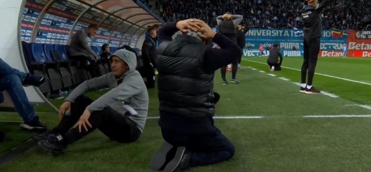 Sorin Cârțu la Universitatea Craiova - FCSB / Foto: Captură digi sport 1