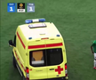 Cea mai brutală ciocnire între fotbaliști într-un meci din Rusia! Două ambulanțe au intrat pe teren, iar jucătorii au fost transportați de urgență la spital