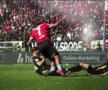 Jessic Ngankam (Hannover) a suferit o dublă fractură de tibie și peroneu în meciul cu Elversberg din 2. Bundesliga / Foto: Captură TV