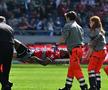 Jessic Ngankam (Hannover) a suferit o dublă fractură de tibie și peroneu în meciul cu Elversberg din 2. Bundesliga / Foto: Captură TV