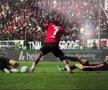 Jessic Ngankam (Hannover) a suferit o dublă fractură de tibie și peroneu în meciul cu Elversberg din 2. Bundesliga / Foto: Captură TV
