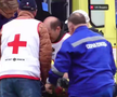 Cea mai brutală ciocnire între fotbaliști într-un meci din Rusia! Două ambulanțe au intrat pe teren, iar jucătorii au fost transportați de urgență la spital
