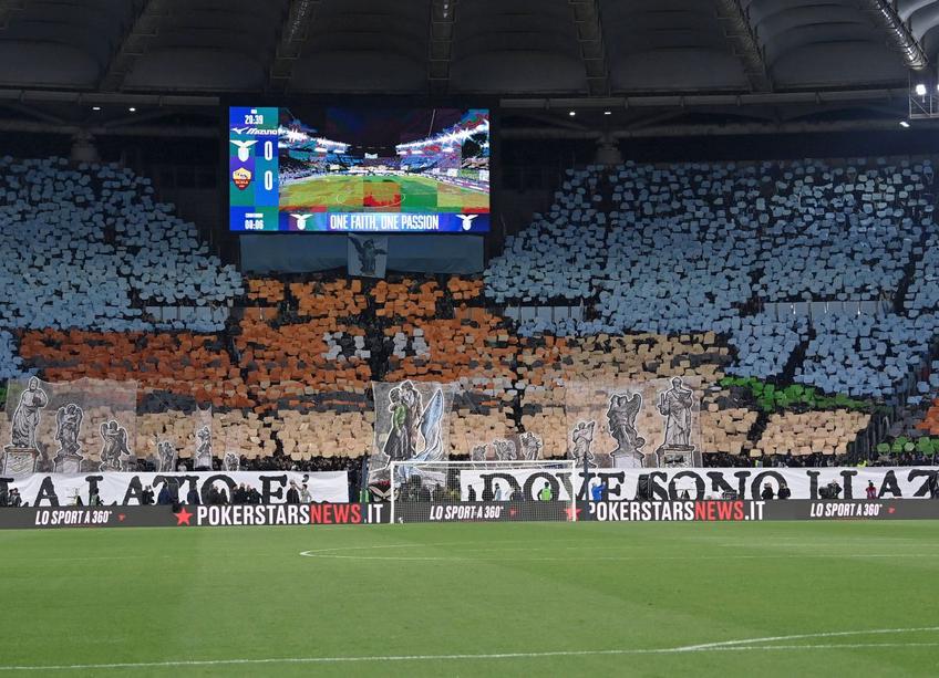 Spectacolul fanilor la derby-ul Lazio - AS Roma / Sursă foto: Imago Images