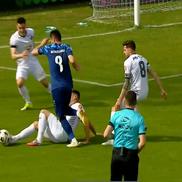Faza de arbitraj care l-a nemulțumit pe Florin Bratu / foto: captură Digi Sport