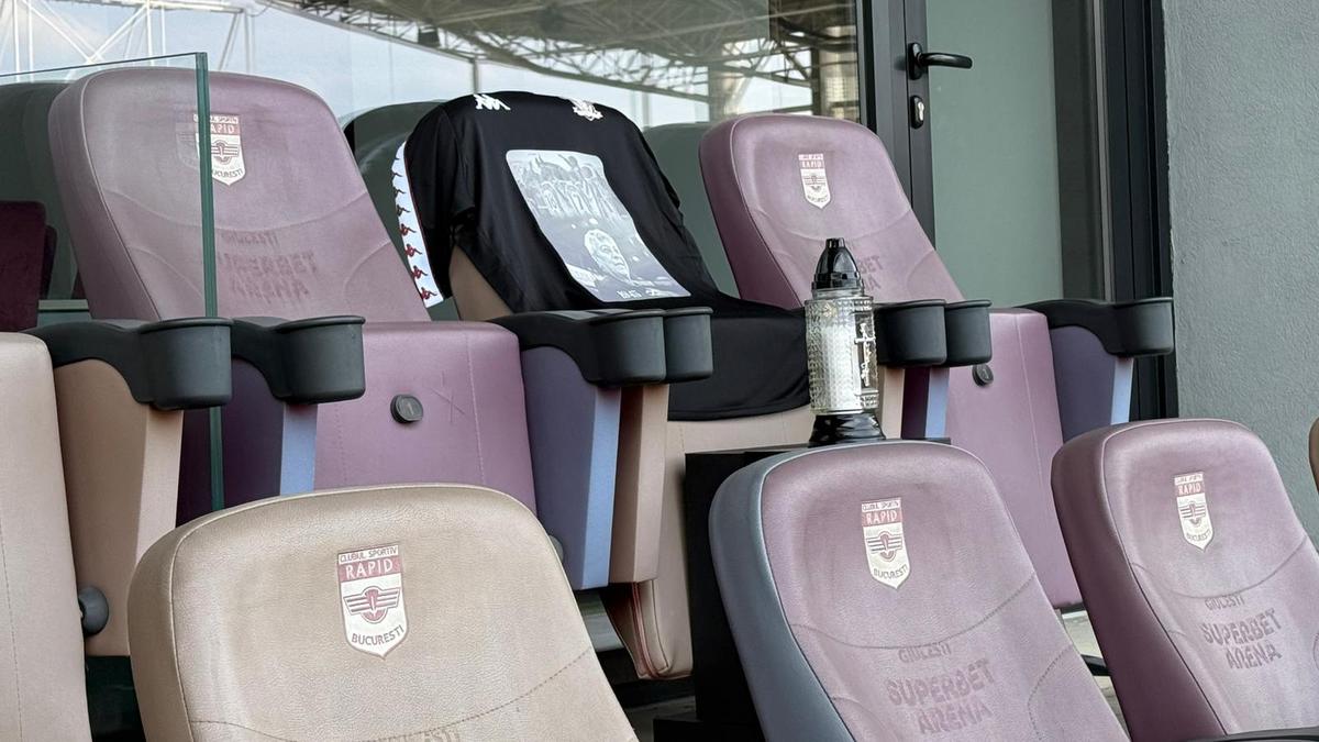 Momente emoționante la Rapid - FC Argeș: strănepoții lui Mircea Lucescu au dat lovitura de începere