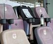 Scaunul lui Mircea Lucescu din loja de pe stadionul Giulești