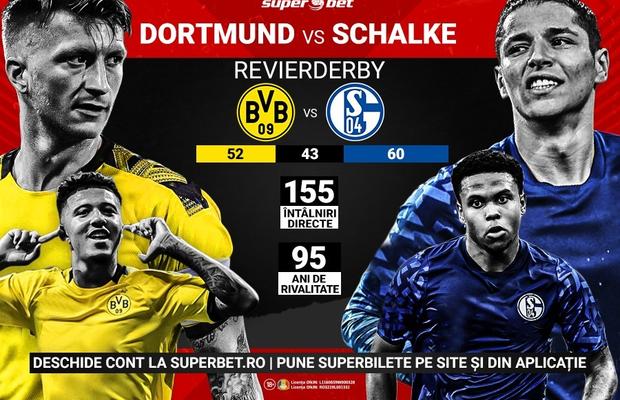 Borussia Dortmund – Schalke. Cote speciale pentru cel mai intens derby al Germaniei