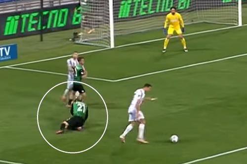 Cristiano Ronaldo vs. Vlad Chiricheș // foto: captură YouTube