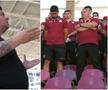 Discursul lui „Bocciu” de față cu staff-ul și jucătorii Rapidului