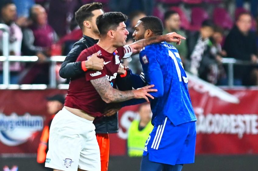 Cristian Săpunaru, reținut cu greu în finalul meciului cu FCU Craiova // foto: Raed Krishan - GSP