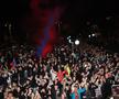 FCSB a plecat de la Arena Națională cu un autocar special. 5.000 de fani i-au așteptat la Ateneul Român FOTO Răzvan Păsărică / sportpictures.eu