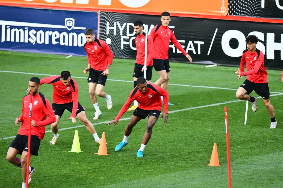 Antrenament CFR Cluj înaintea finalei Cupei cu Hermannstadt
