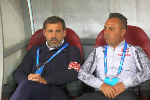 Zeljko Kopic nu a ținut cont și nu și-a făcut agenda în funcție de scouterii străini. Antrenorul lui Dinamo nu l-a băgat titular pe Politic, l-a introdus în ultima jumătate de oră/ foto:  Ionuț Iordache (GSP)
