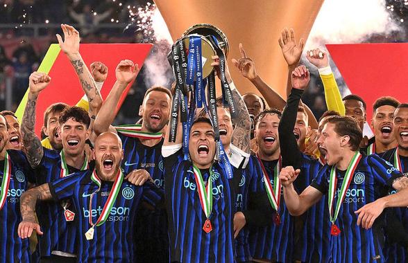 Ave, Chivu! Este regele Italiei: Inter a câștigat și Cupa, după ce a strivit-o pe Lazio