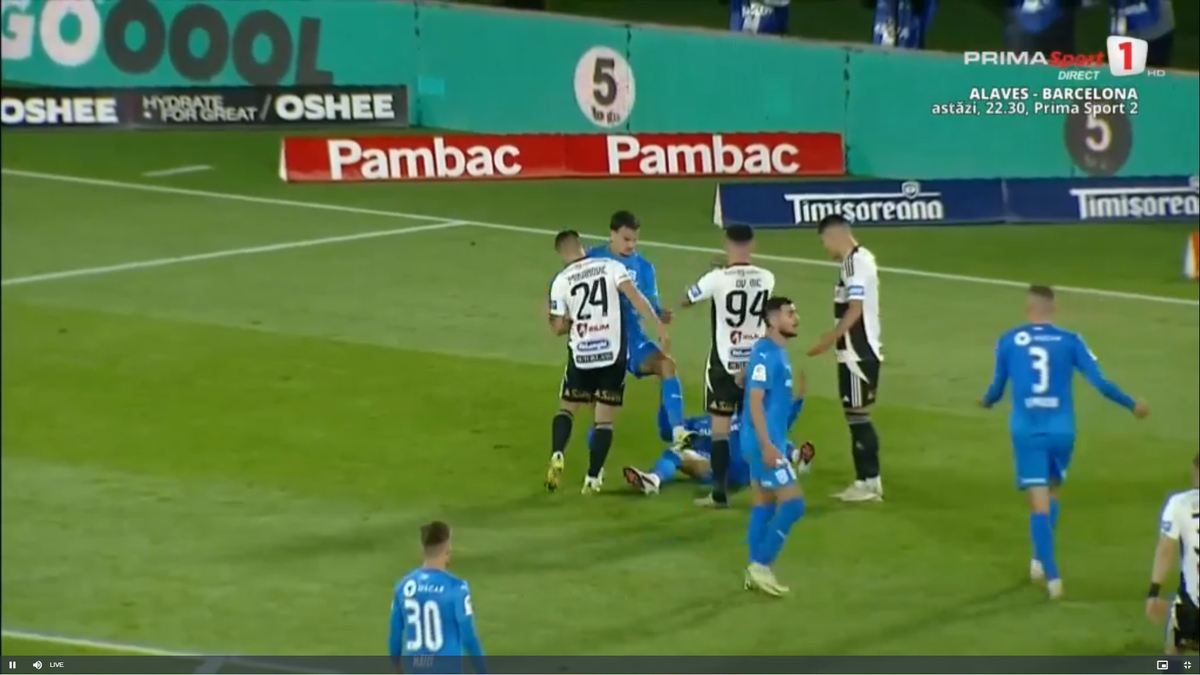 Momente tensionate la U Cluj - Craiova