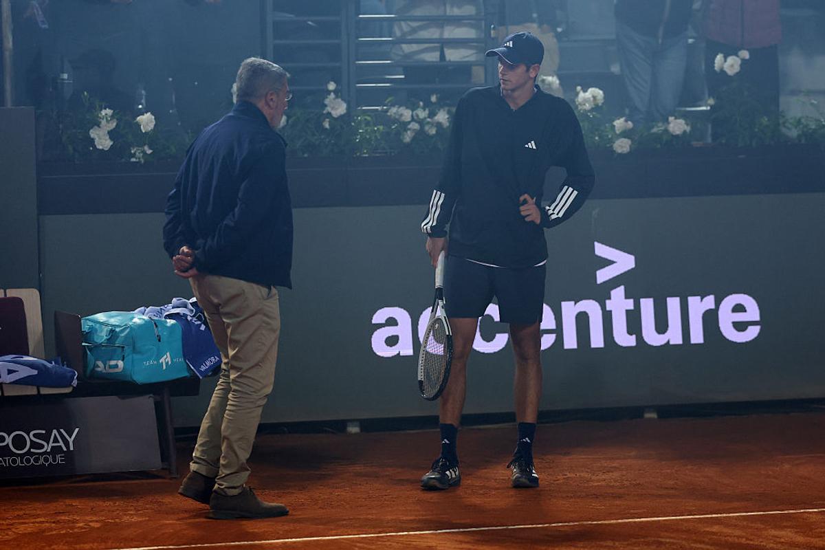 Scene nemaivăzute! Rafael Jodar - Luciano Darderi, sfert de finală la ATP Roma, întrerupt din cauza petrecerii lui Cristi Chivu