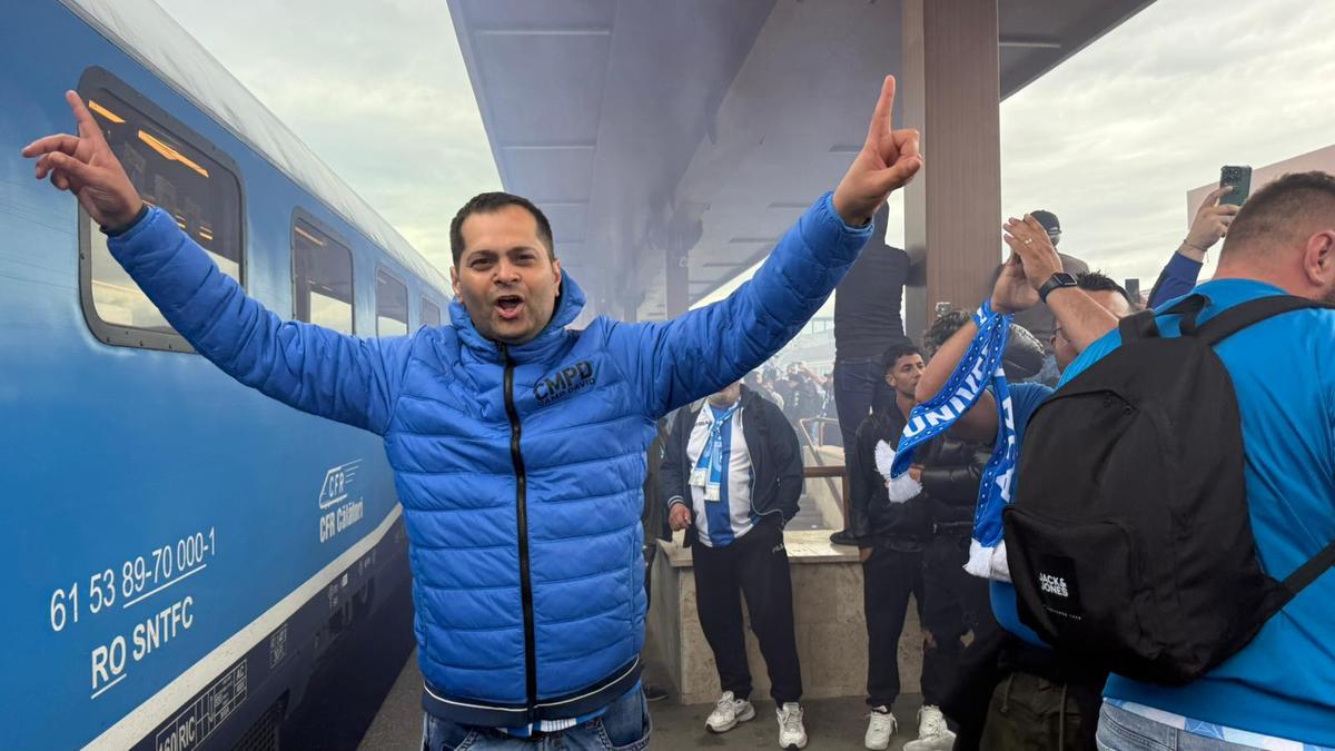 Suporterii Craiovei au plecat spre Sibiu