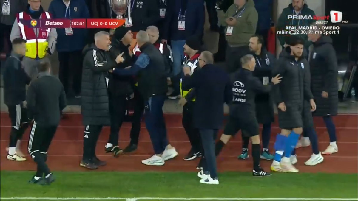 Momente tensionate la U Cluj - Craiova