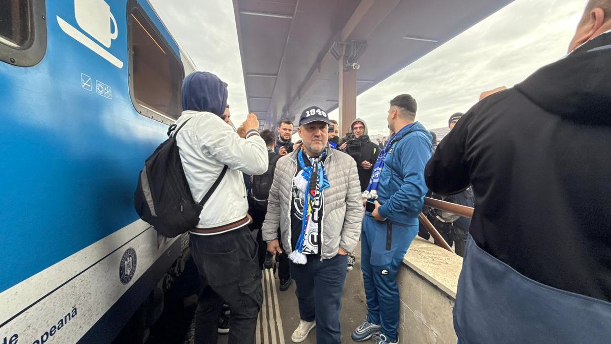 Suporterii Craiovei au plecat spre Sibiu