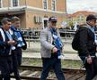 Mihai Rotaru a sosit la Sibiu alături de suporteri, înainte de U Cluj - Craiova. Foto: Andrei Crăiţoiu (GSP)