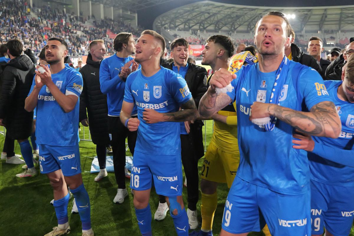 Cum a sărbătorit Universitatea Craiova triumful din Cupa României