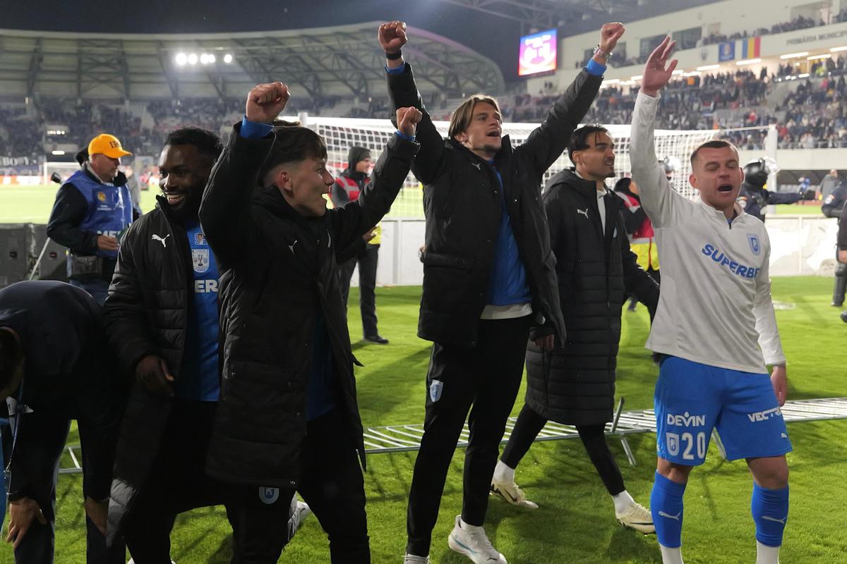 Cum a sărbătorit Universitatea Craiova triumful din Cupa României