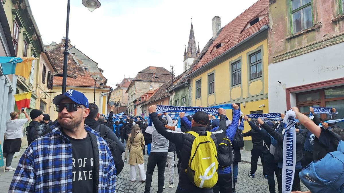 Suporterii Craiovei au ajuns la Sibiu