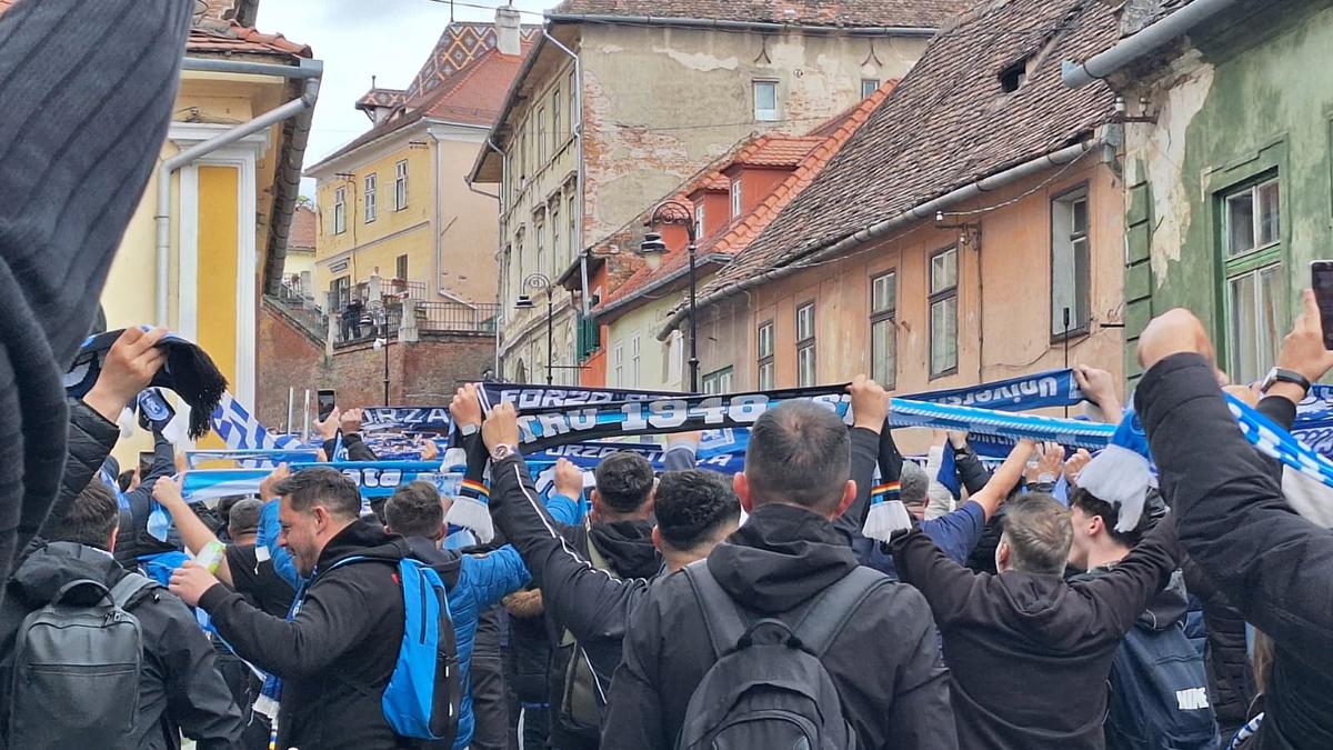 Suporterii Craiovei au ajuns la Sibiu