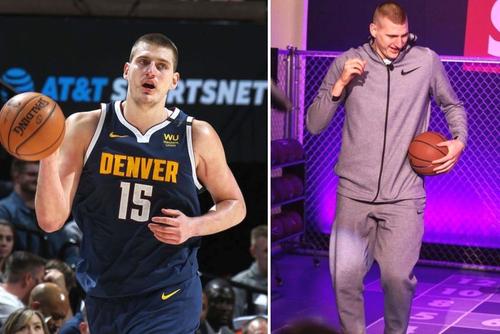 Nikola Jokic, înainte și după carantină // foto: Instagram @ nikolajokicofficial