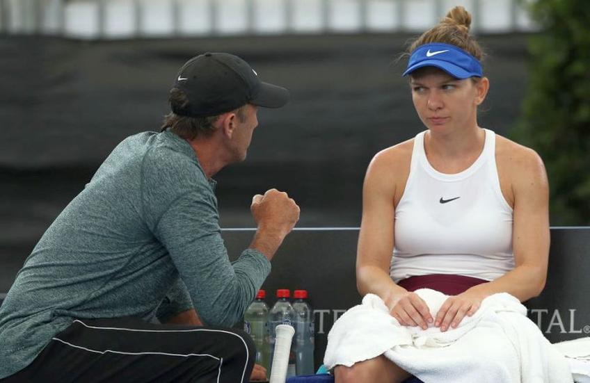 Simona Halep și Darren Cahill sunt conectați de la distanță
