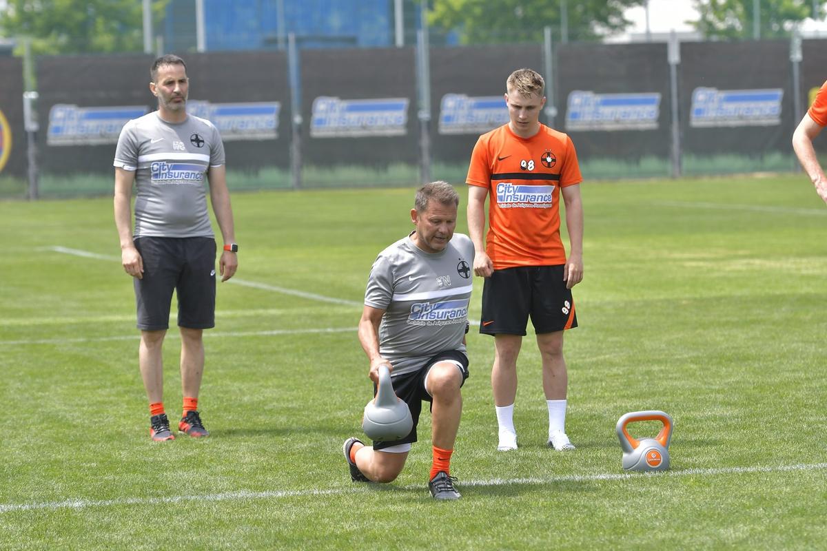 FCSB, primul antrenament cu Dinu Todoran