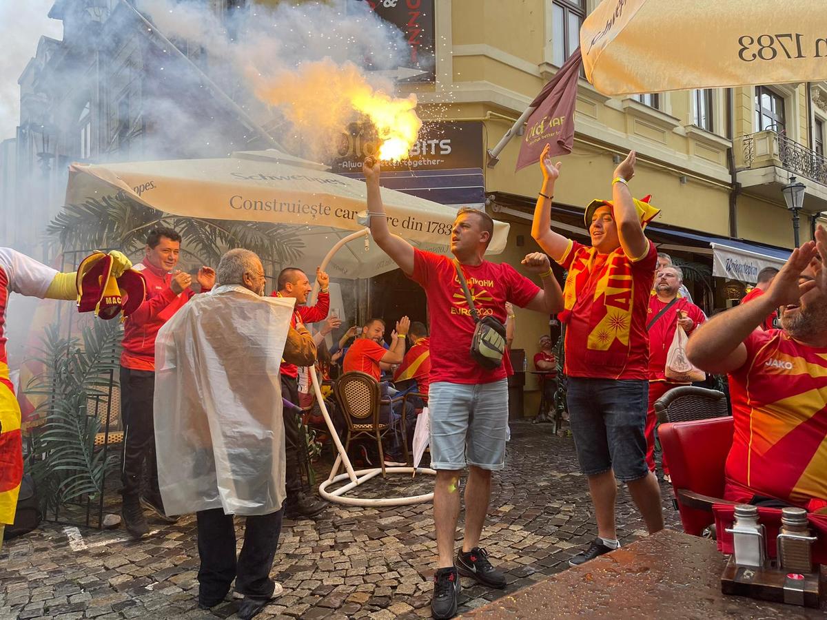 Suporteri Macedonia de Nord - Centrul Vechi, 13.06.2021
