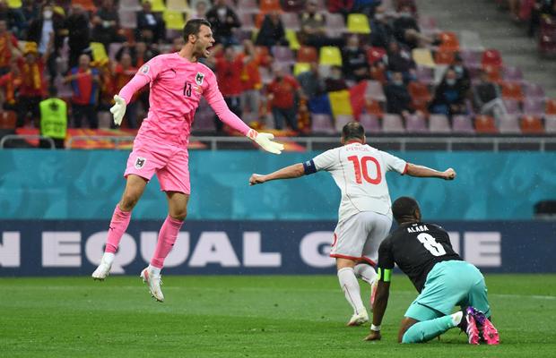 Austria - Macedonia de Nord. Comedia erorilor pe Arena Națională » „Vulpoiul” Pandev, gol după prima mare gafă de la Euro 2020