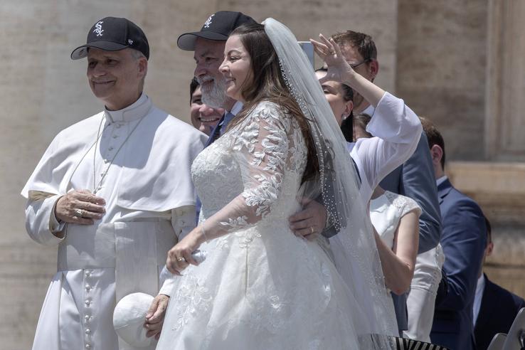 Papa Leon, cu șapca White Soxs/ foto: Imago Images