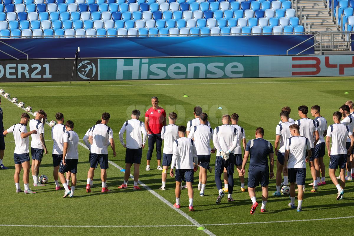 Antrenamentul oficial al echipei naționale de tineret la Bratislava