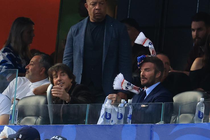 Tom Cruise şi David Beckham FOTO: Ionuţ Iordache (GSP)