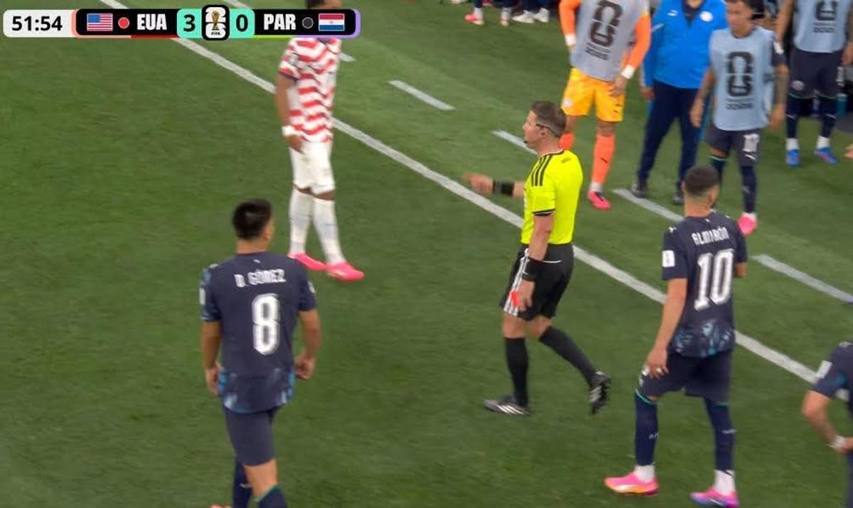 Almiron, galben pentru simulare în SUA - Paraguay