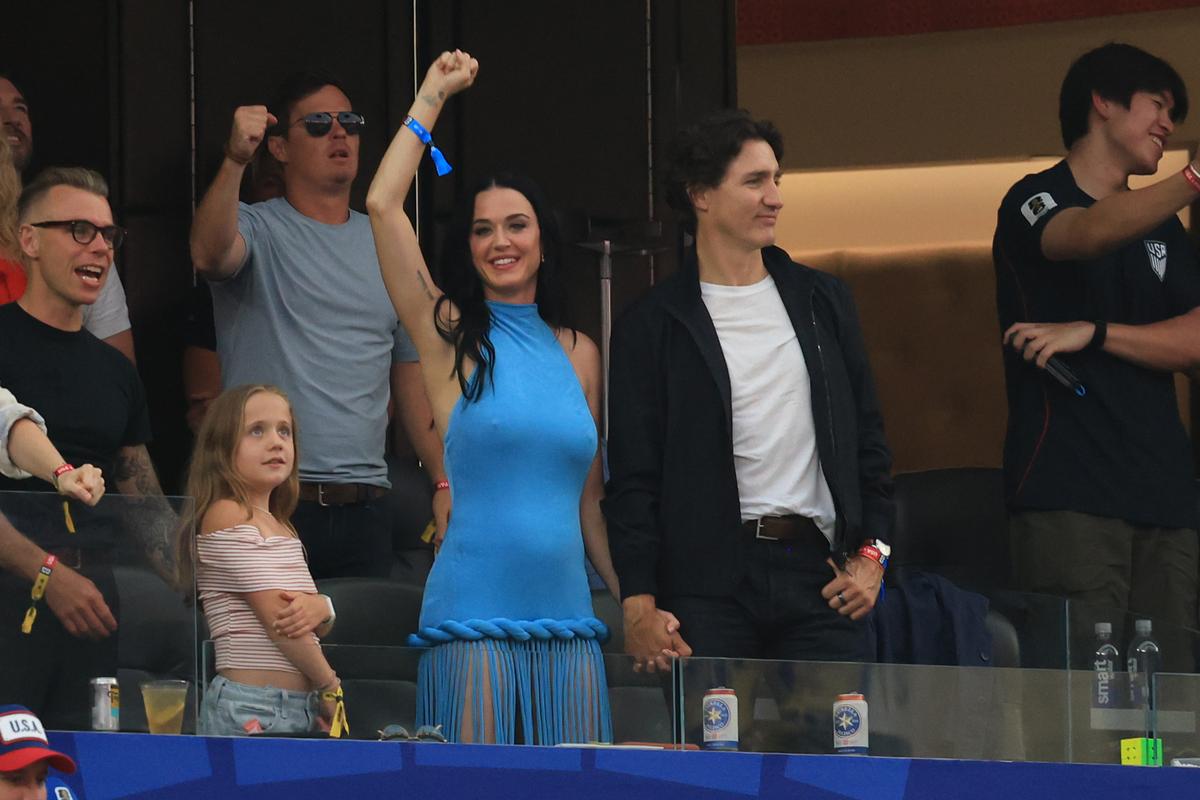 Katy Perry, în tribune la SUA - Paraguay 4-1
