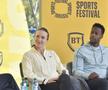Gael Monfils și Elina Svitolina pe scena de la Sports Talks/Foto: Cristi Preda (GSP.ro)