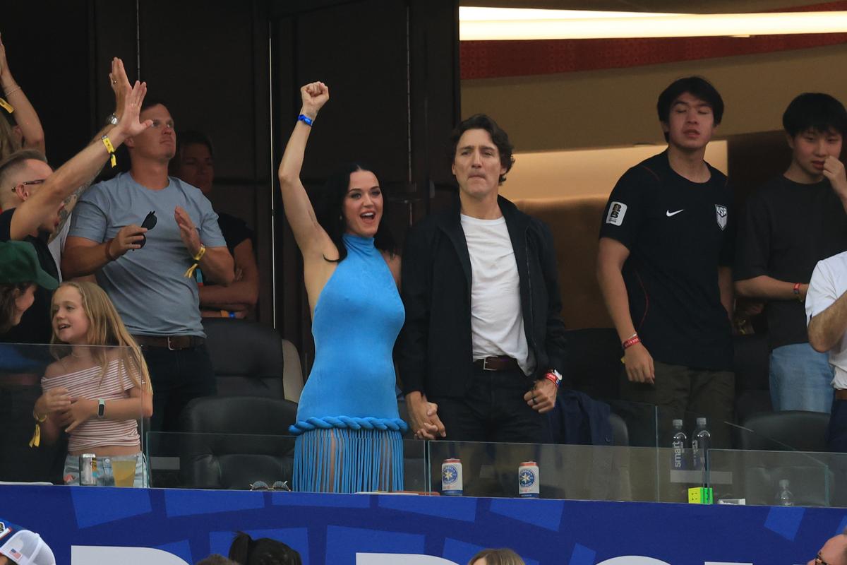 Katy Perry, în tribune la SUA - Paraguay 4-1
