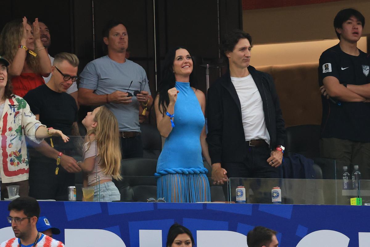 Katy Perry, în tribune la SUA - Paraguay 4-1