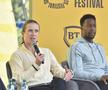 Gael Monfils și Elina Svitolina pe scena de la Sports Talks/Foto: Cristi Preda (GSP.ro)