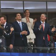 Alejandro Domínguez, președintele CONMEBOL, Robert Harrison, preşedintele Federaţiei de Fotbal din Paraguay, şi Santiago Peña, președintele Republicii Paraguay FOTO: Ionuţ Iordache (GSP)