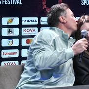 Andrei Pavel și Simona Halep, la evenimentul de retragere a Simonei Halep / foto: Cristi Preda