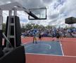 Intrarea dedicată presei în BTarena e prin spatele unui teren de baschet unde se joacă meciurile 3X3/Foto: David Istrate (GSP.ro)